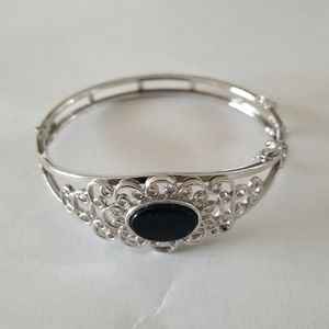 Sarah Coventry Jet Set Black Onyx Bracelet